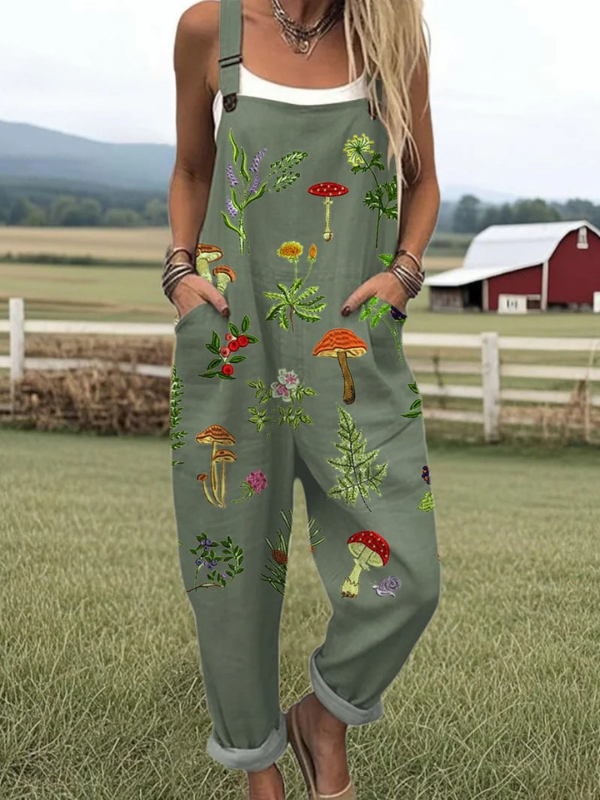 Nina | Nature-Inspired Embroidery Dungarees