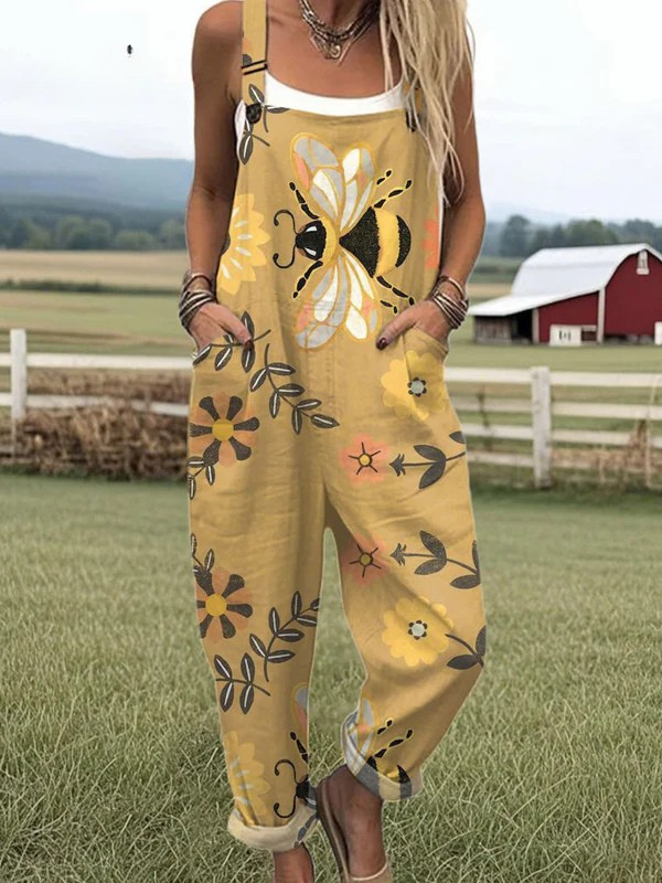 Rhea | Wildflower Buzz Jumpsuit
