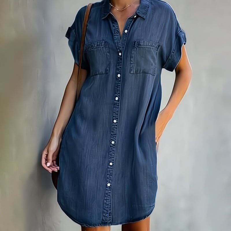 Helen | Button-Up Shirt Dress