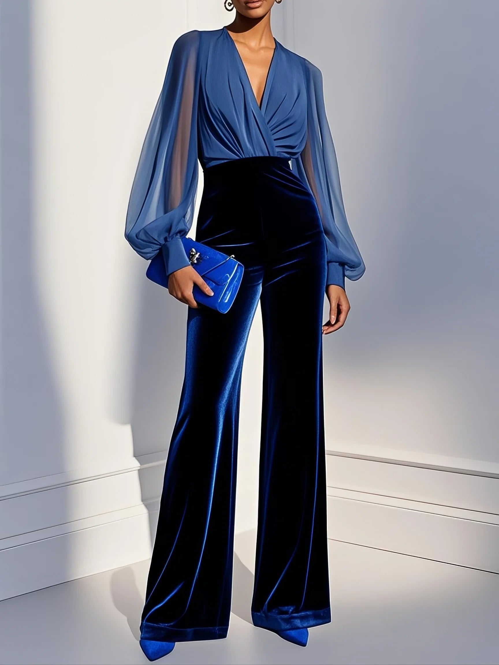 Celeste | Velvet Jumpsuit