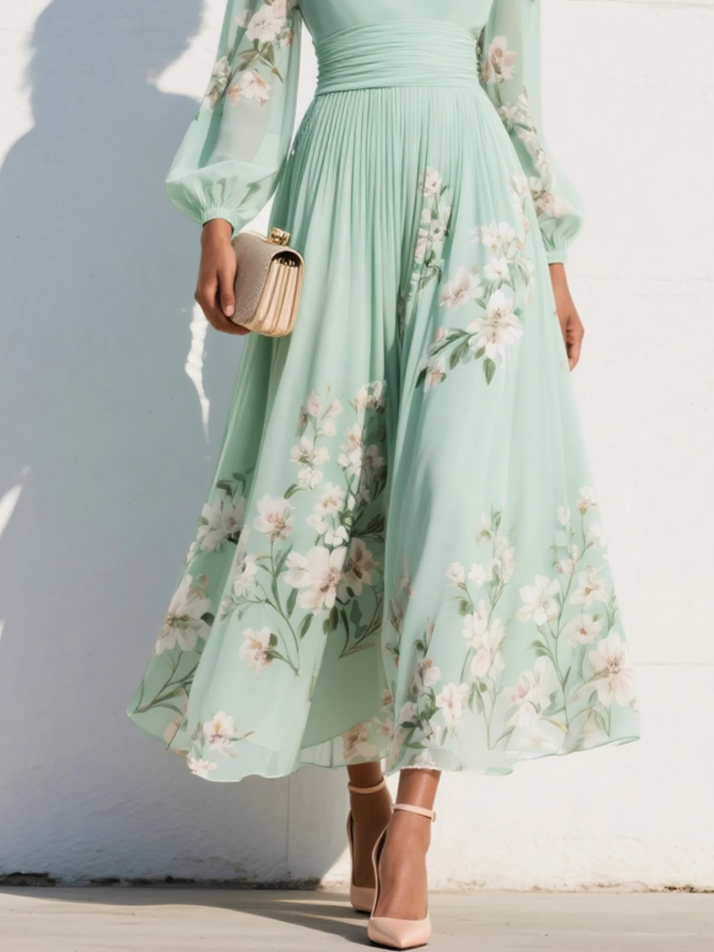 Presley | Floral Midi Dress