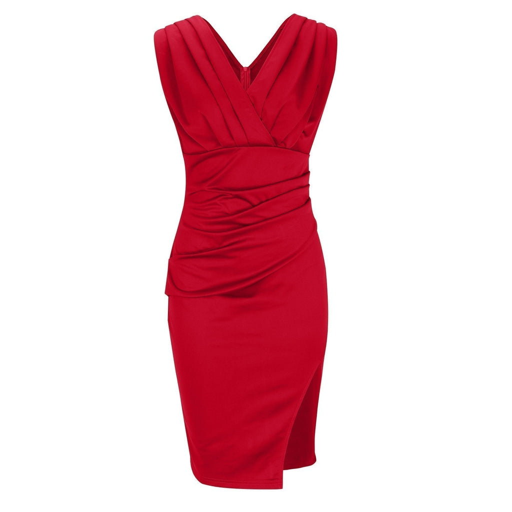 Angelic | Elegant Draped Dress with Sculpting Silhouette