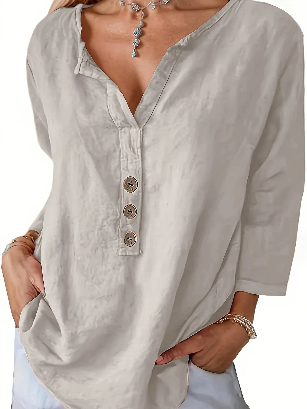 Solénya | Cotton-Linen Blouse