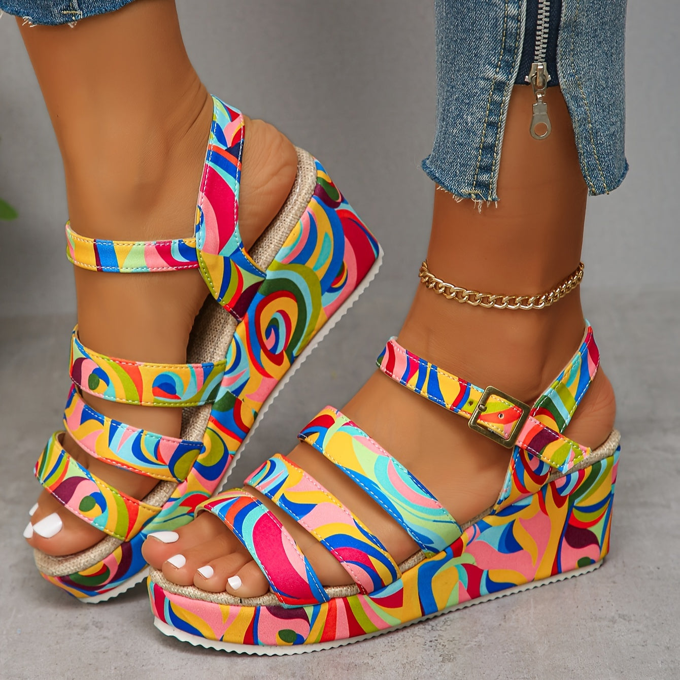 Stella | Platform Ankle Strap Sandals