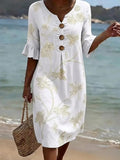 Gia | Casual women's dress with floral print