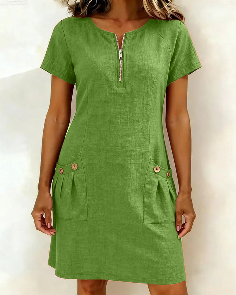 Maui | Relaxed Zipper Pocket Dress