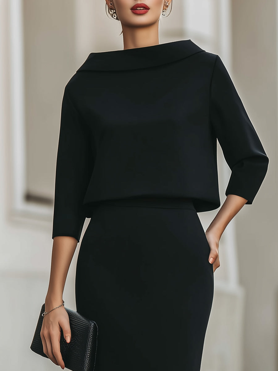 Brooks | Set with Boat Neckline