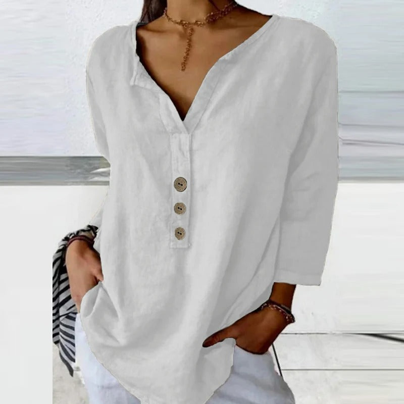 Solénya | Cotton-Linen Blouse