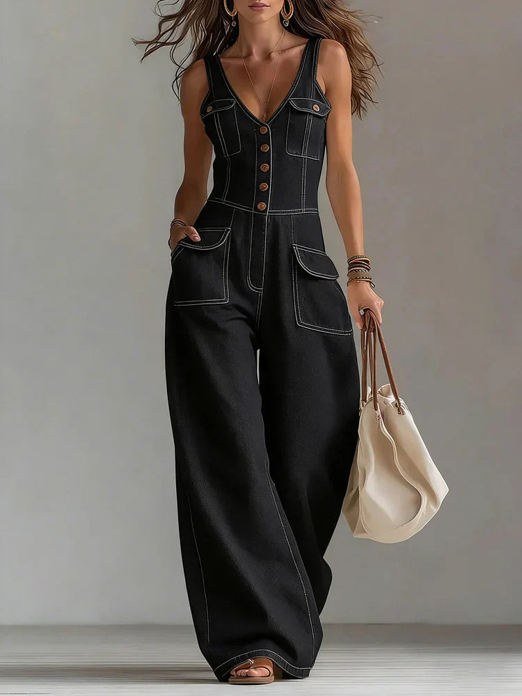 Sophie | Loose Denim Jumpsuit
