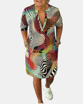 Jessica | Colorful V-neck Dress