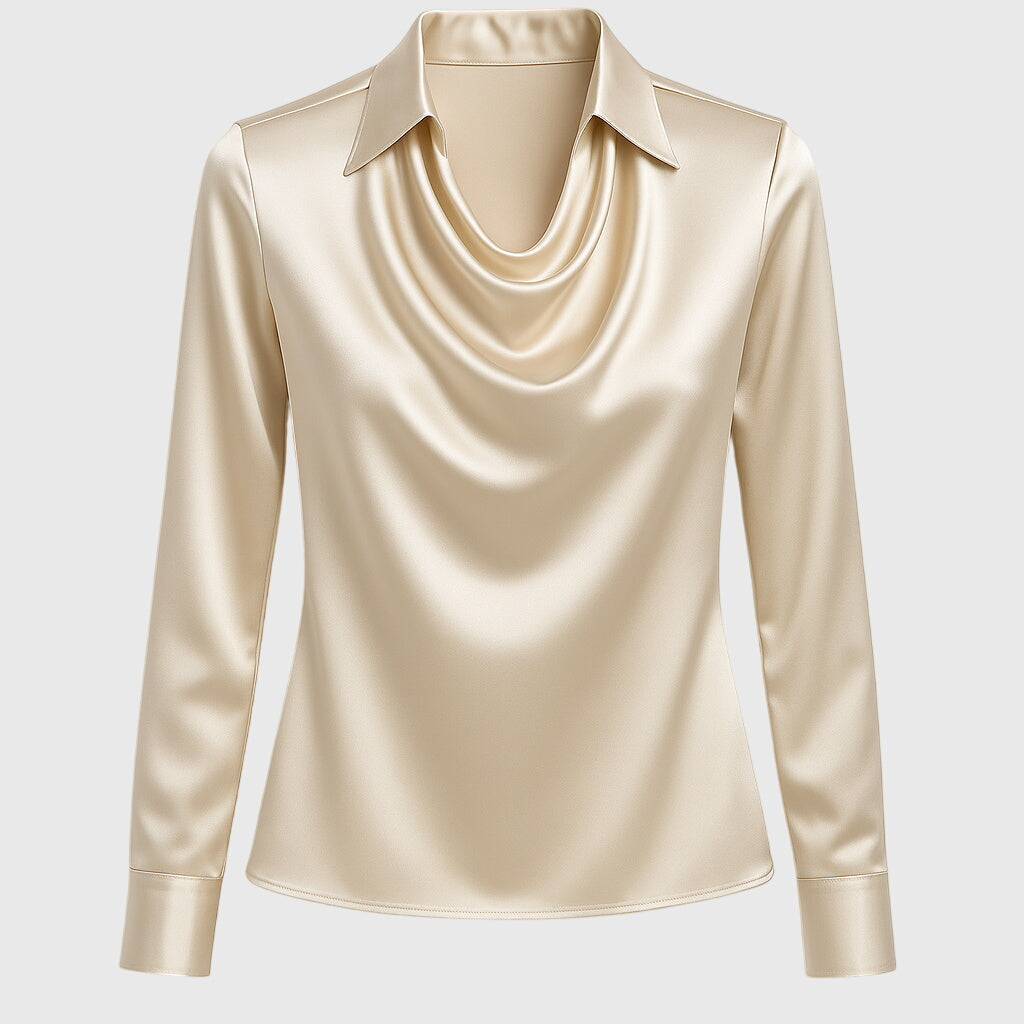 Aisha | Shiny Fluid Blouse