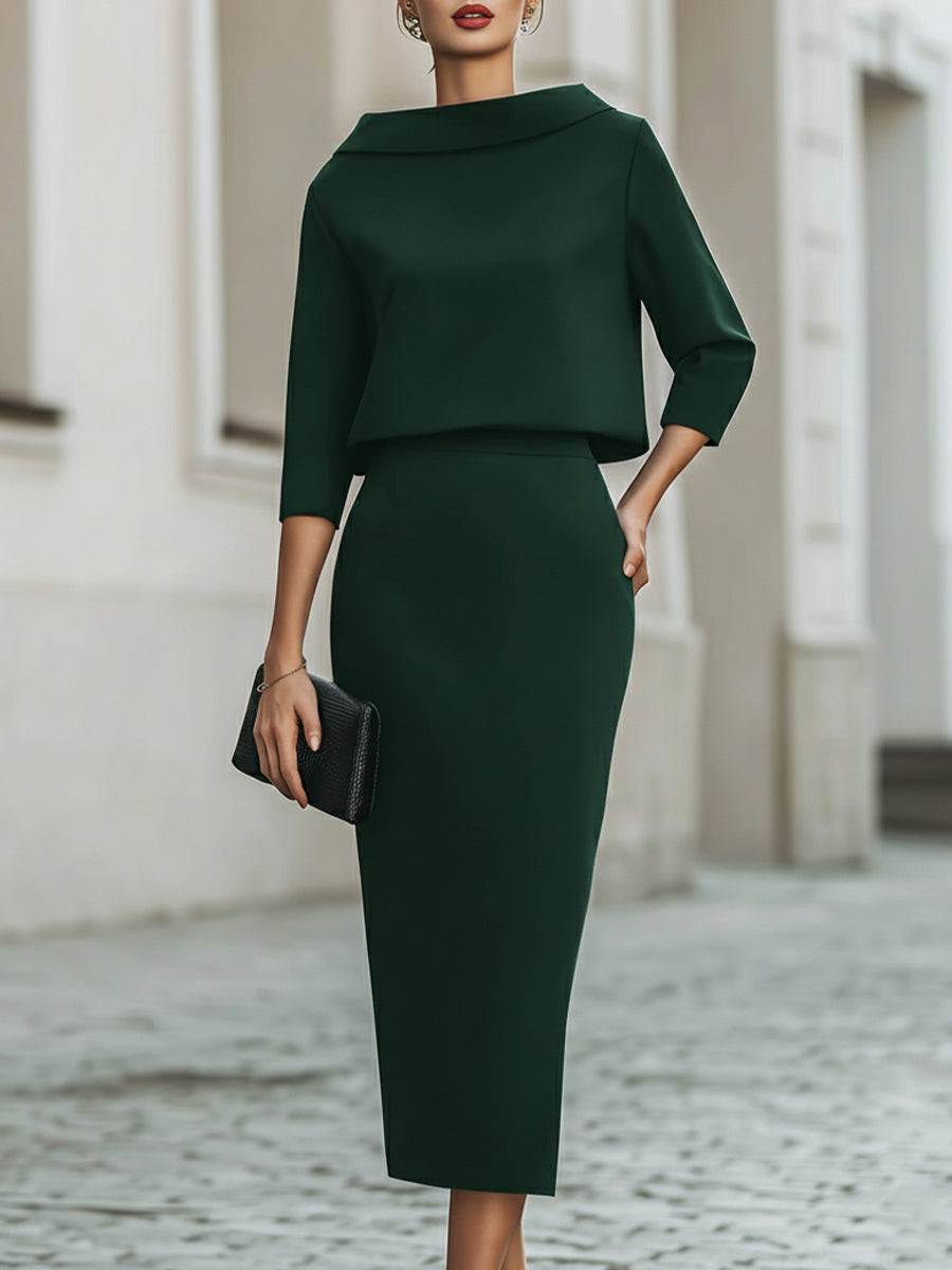 Brooks | Set with Boat Neckline