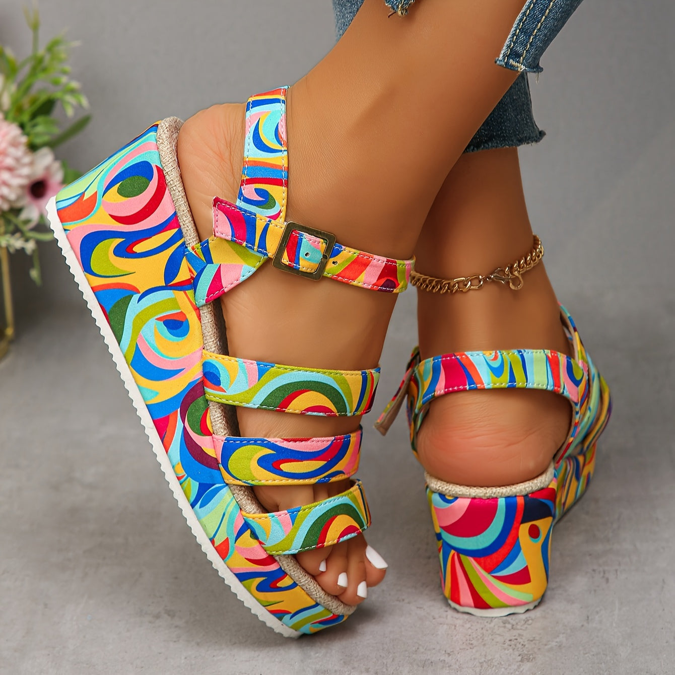 Stella | Platform Ankle Strap Sandals