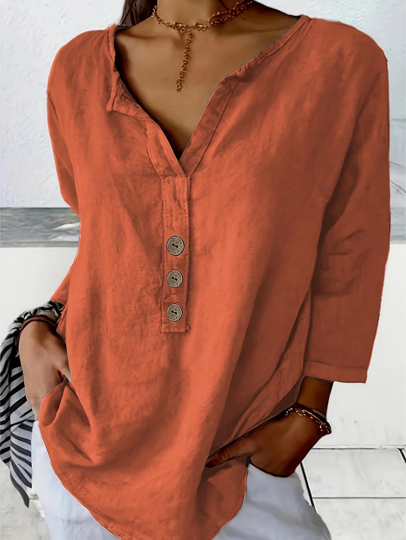 Solénya | Cotton-Linen Blouse