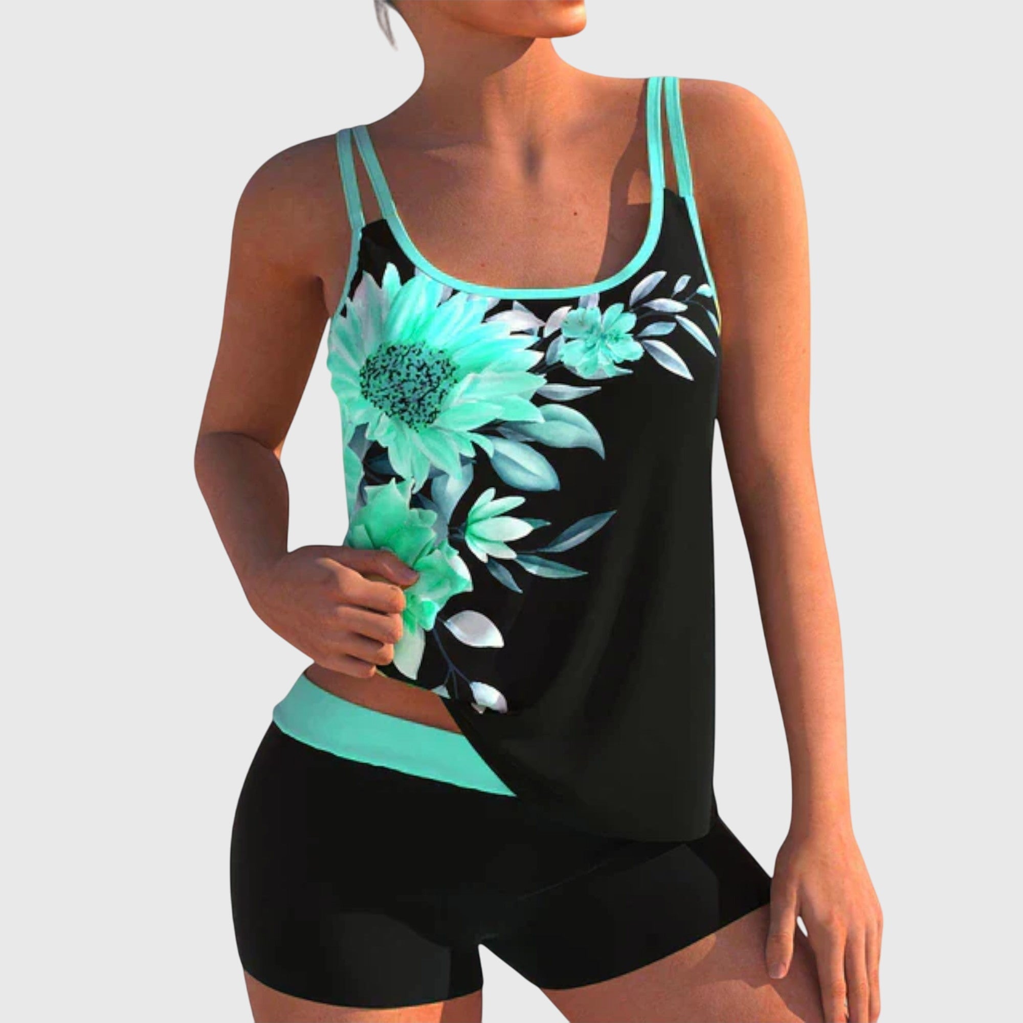 Flora | Floral swimsuit that covers the belly