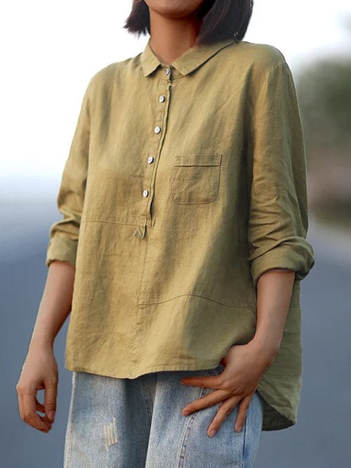 Elvie | Button-Front Blouse