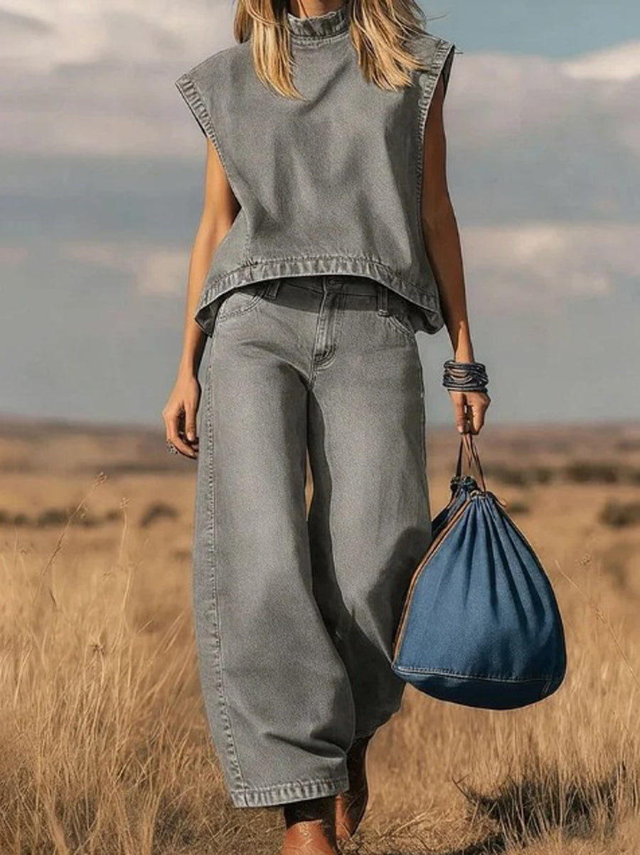 Ella | Loose Set with Wide Trousers