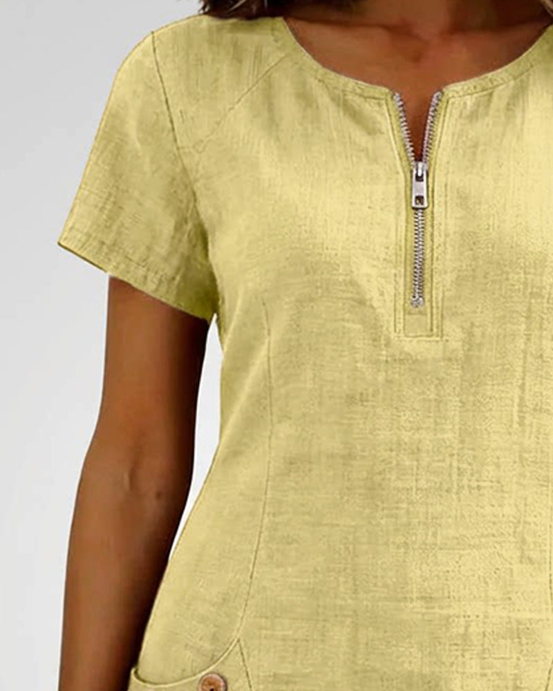 Maui | Relaxed Zipper Pocket Dress
