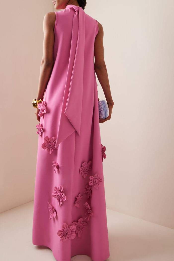 Adelaide | Floral Appliqué Maxi Dress