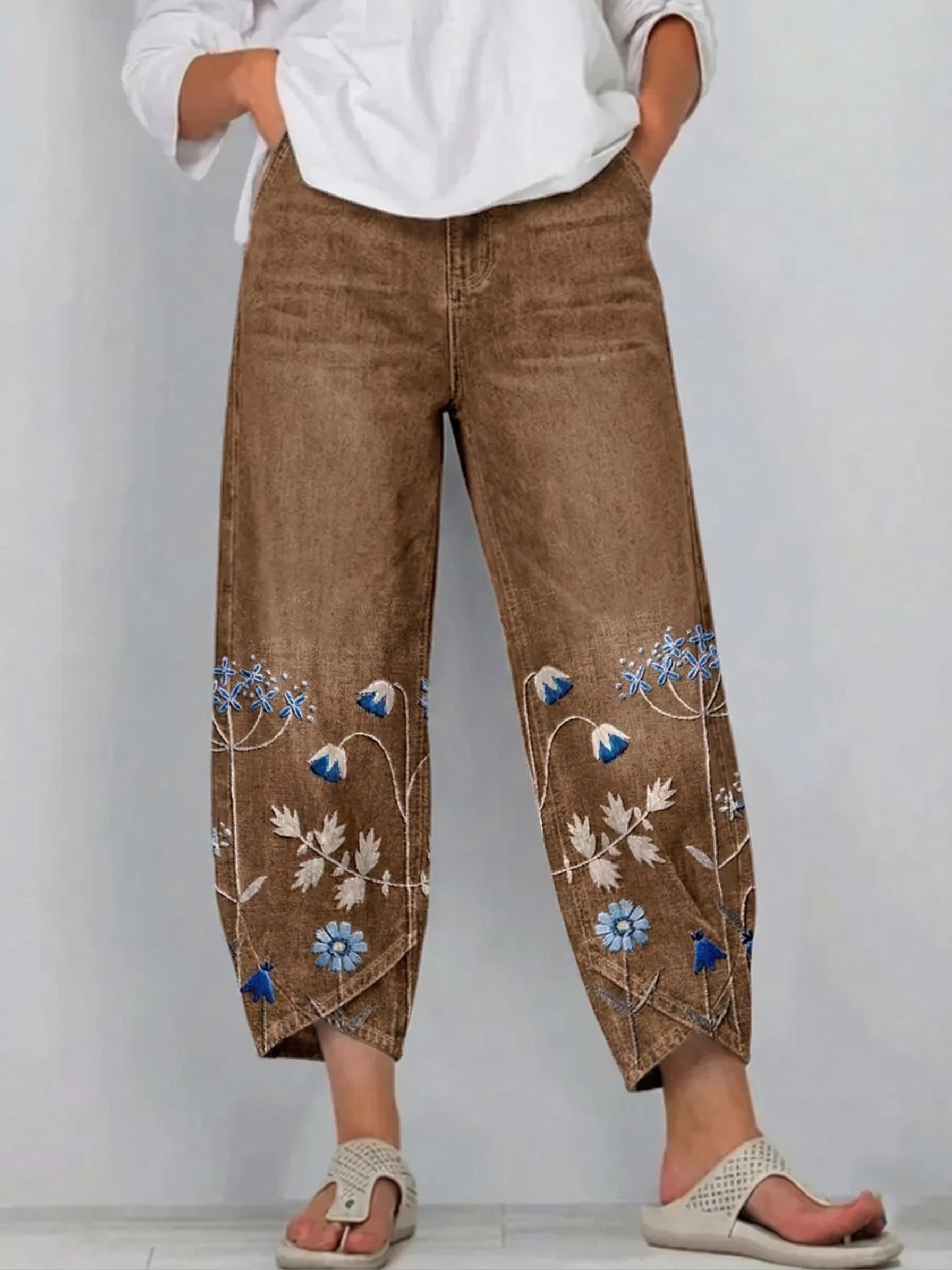 Happie | Casual Embroidered Pants