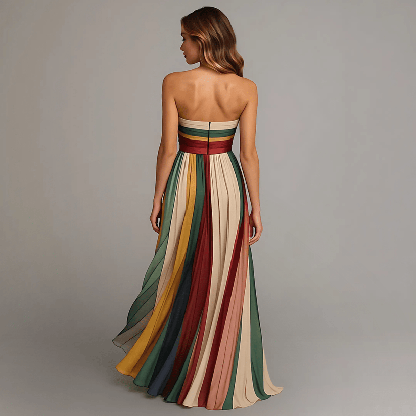 Alyanna | Long Colorful Sleeveless Dress