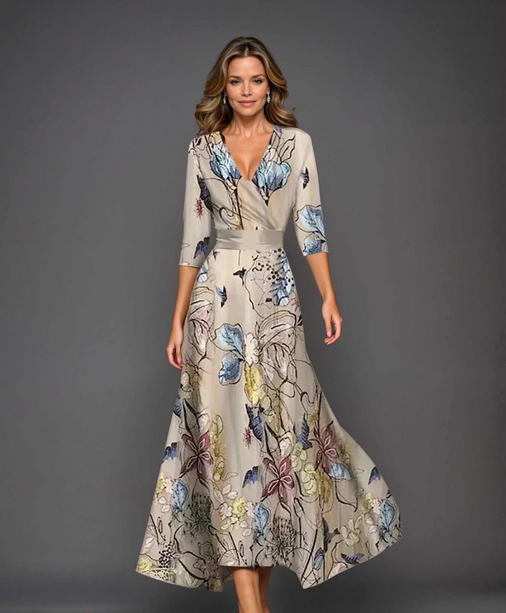 Bella | Chic Dress with Floral Print