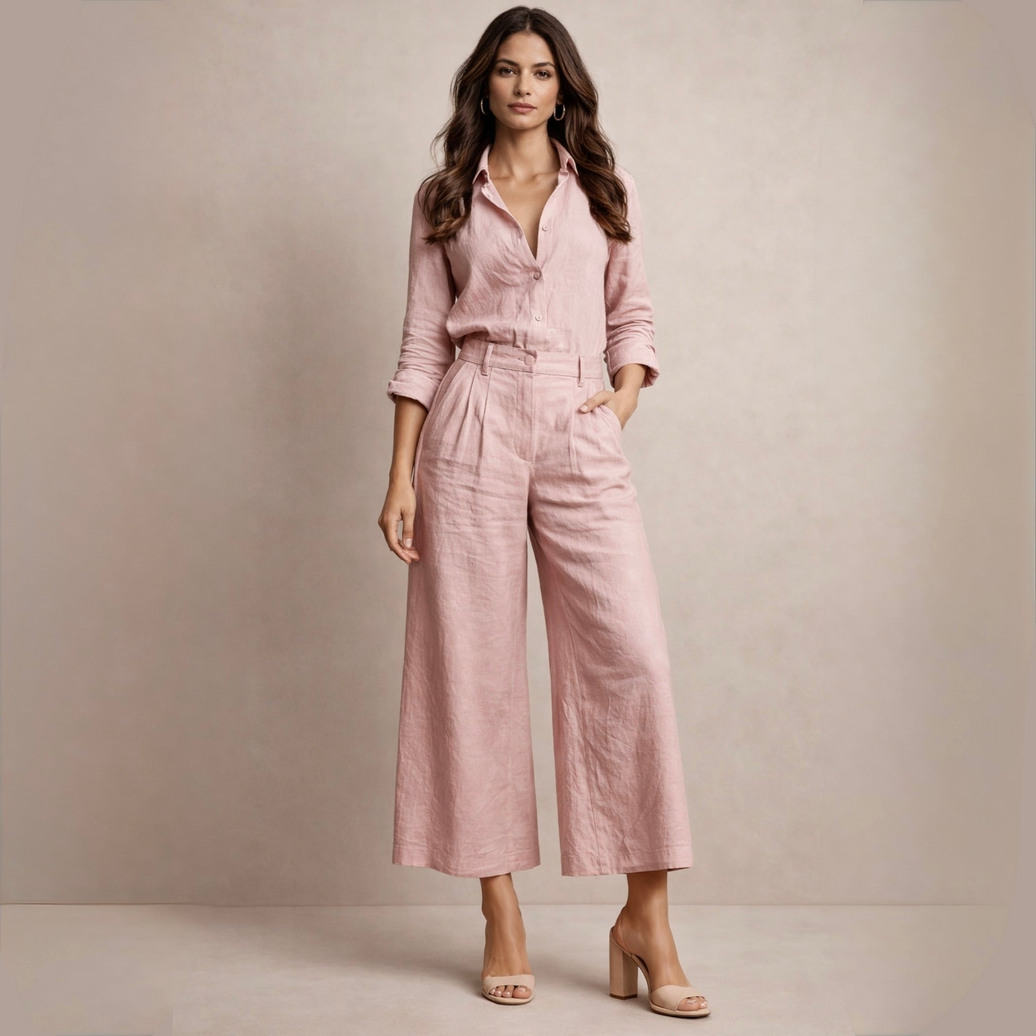 Delphine | Elegant Linen Set