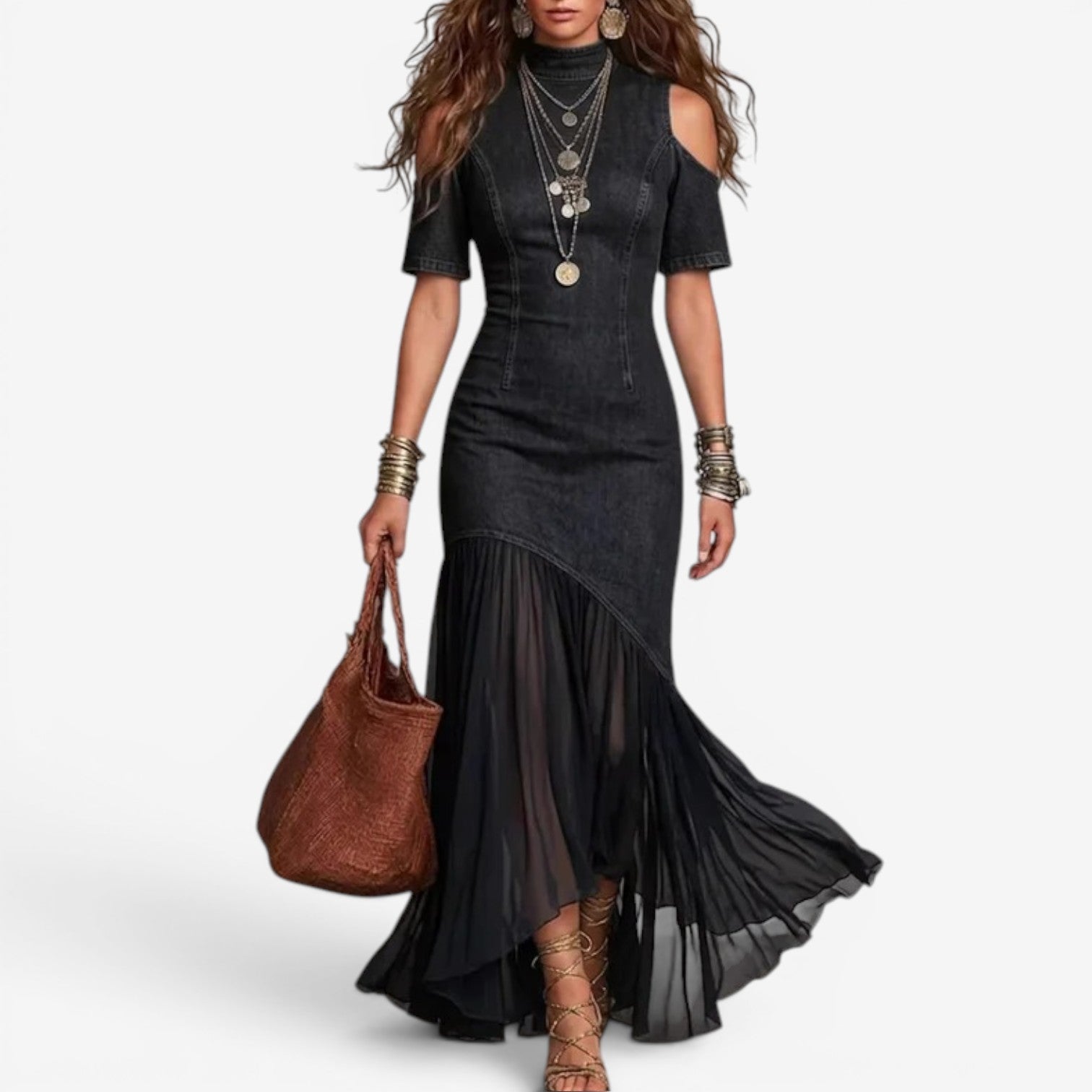 Keanna | Long Denim Dress