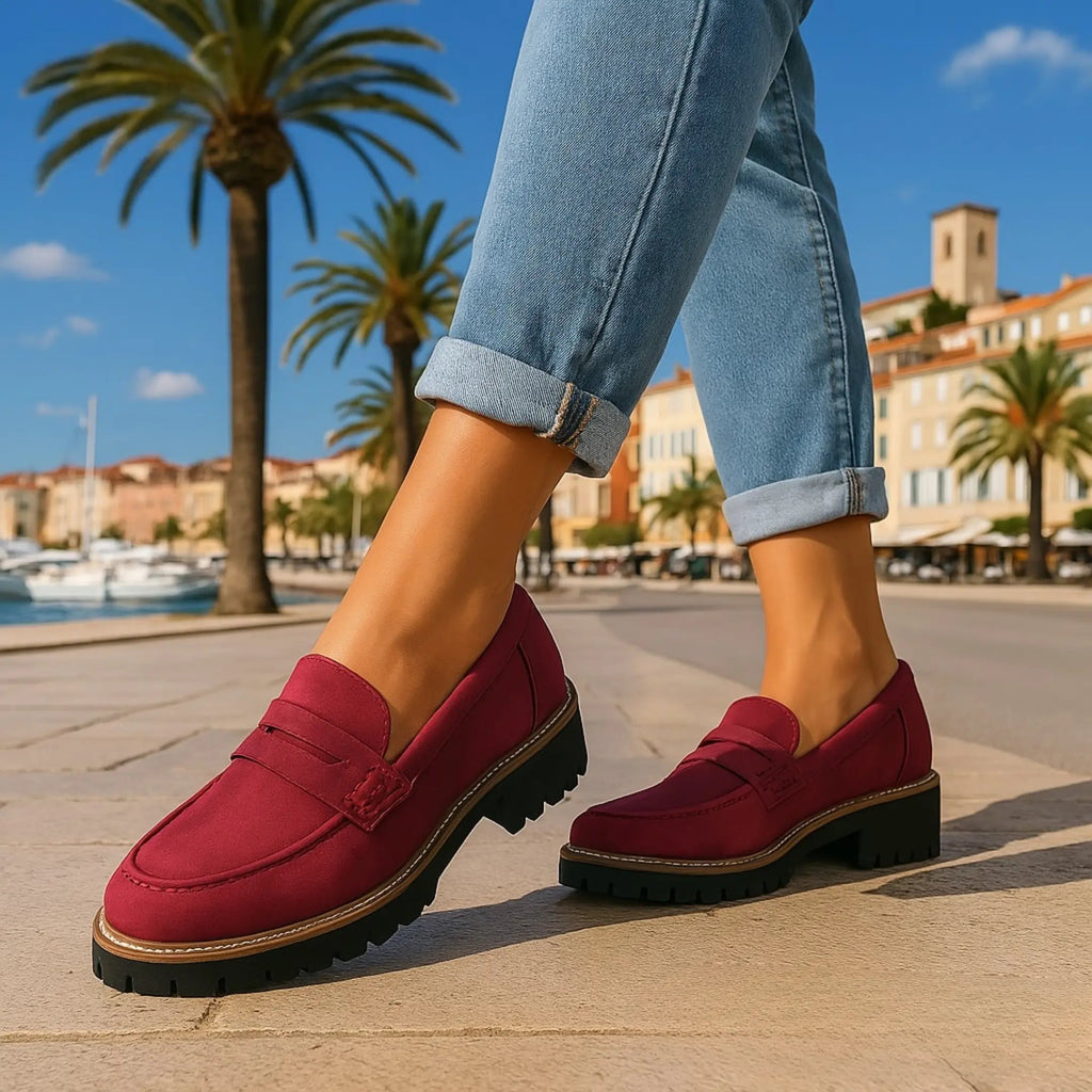 Nadia | Timeless Suede Loafers