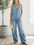 Ivy | Vintage Denim Two-Piece Set