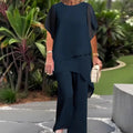 Harper | Elegant Irregular Set of Top and Pants