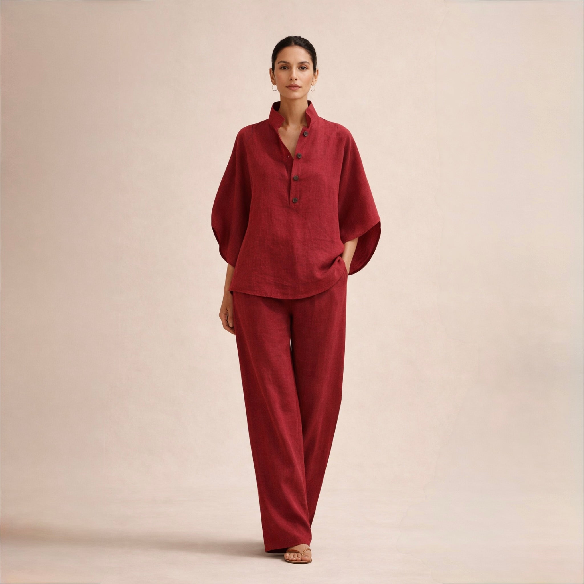 Maria | Loose Linen Suit
