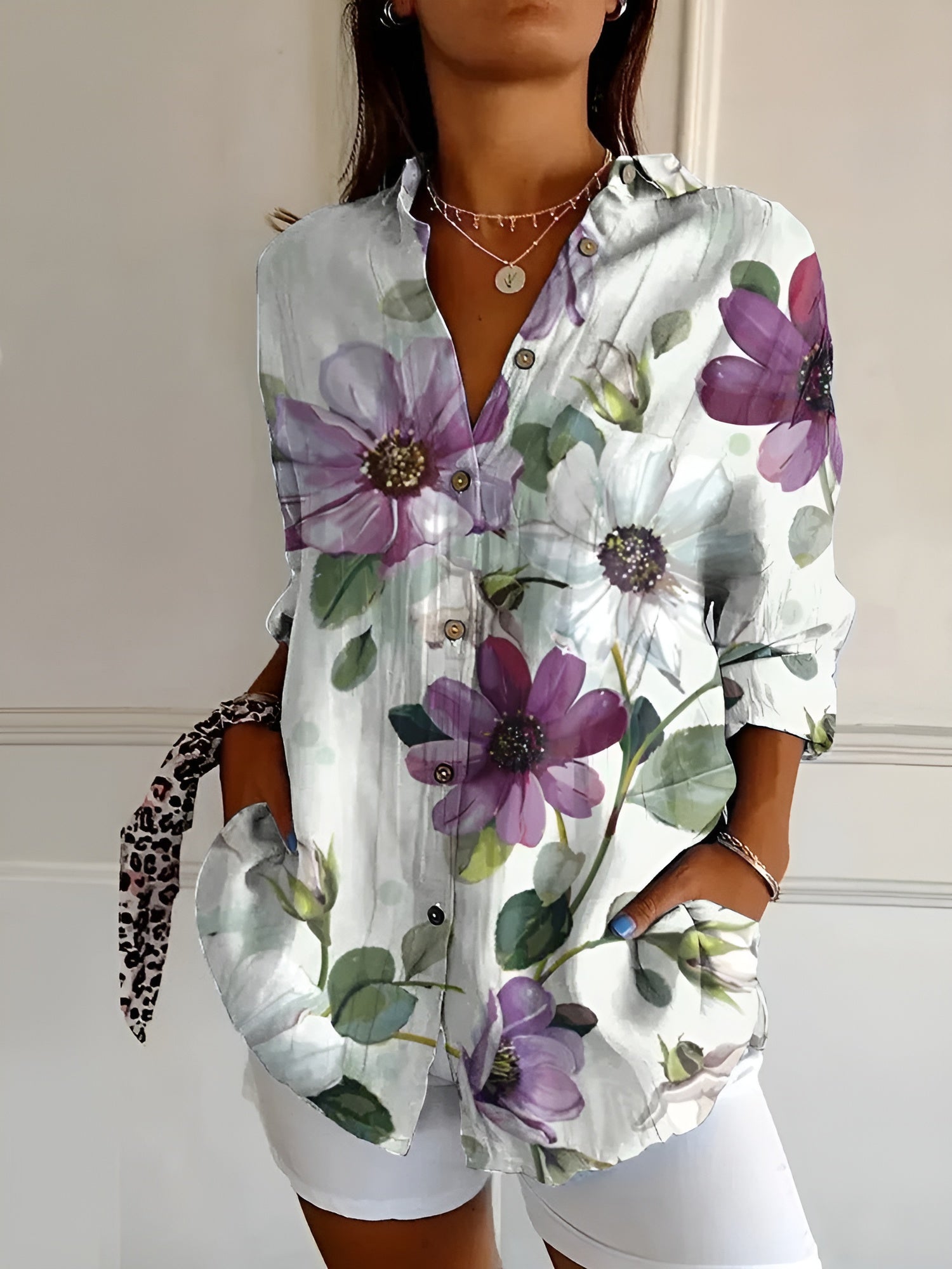 Kaitlyn | Fluid Floral Blouse