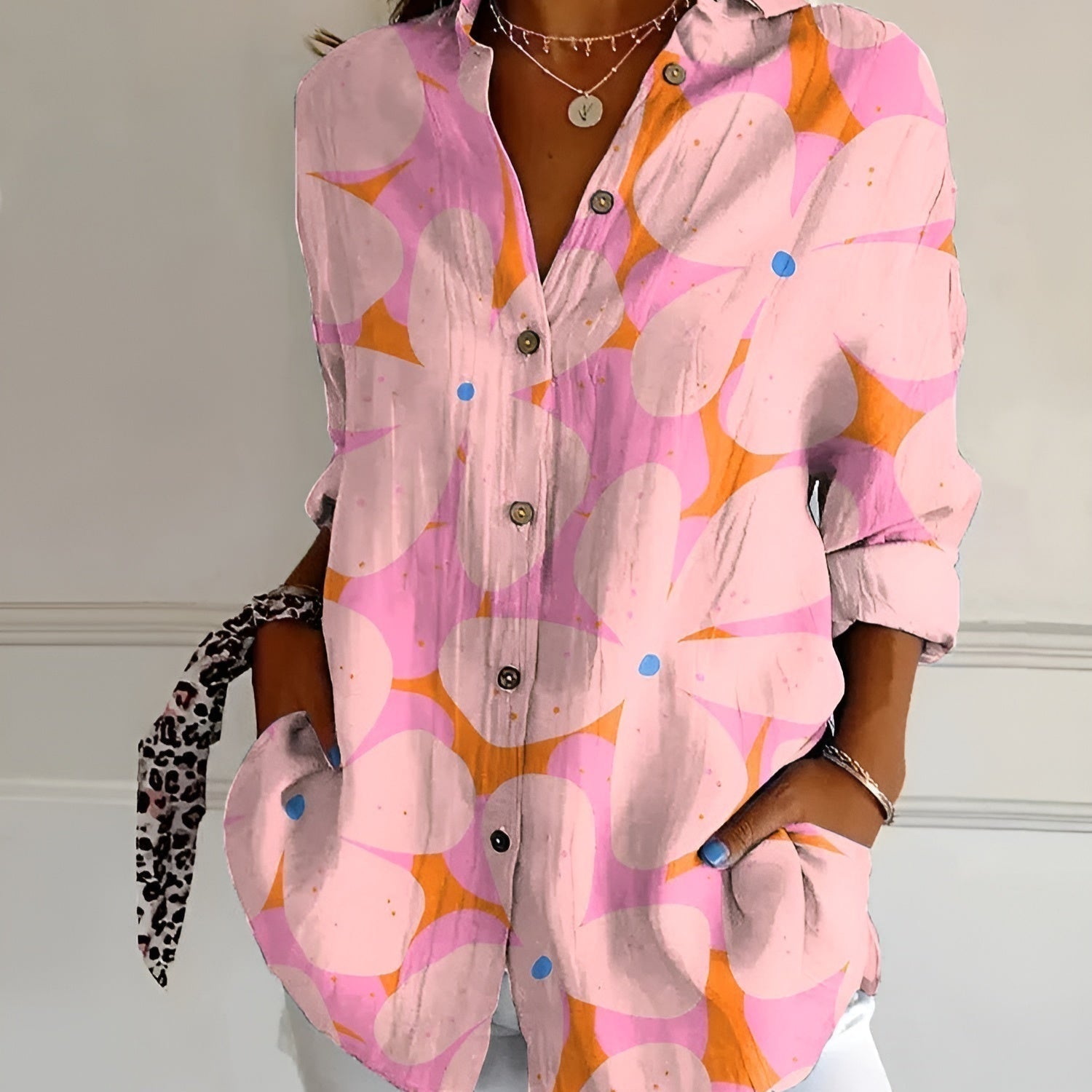 Kaitlyn | Fluid Floral Blouse