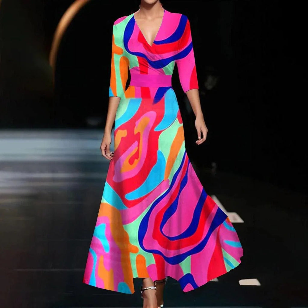 Bella | Chic Dress with Floral Print