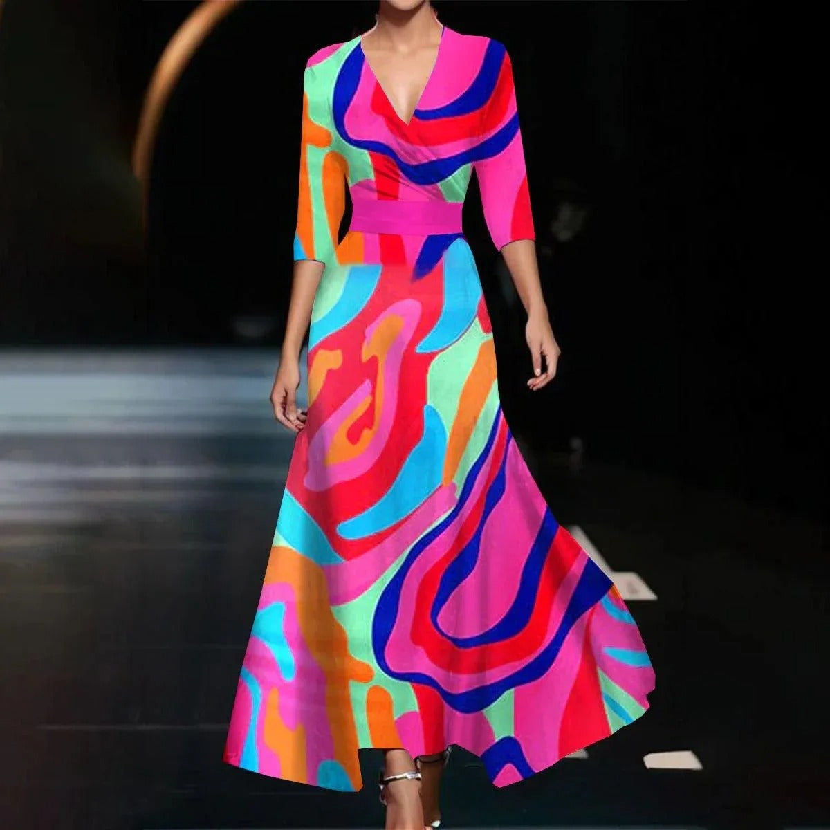 Bella | Chic Dress with Floral Print