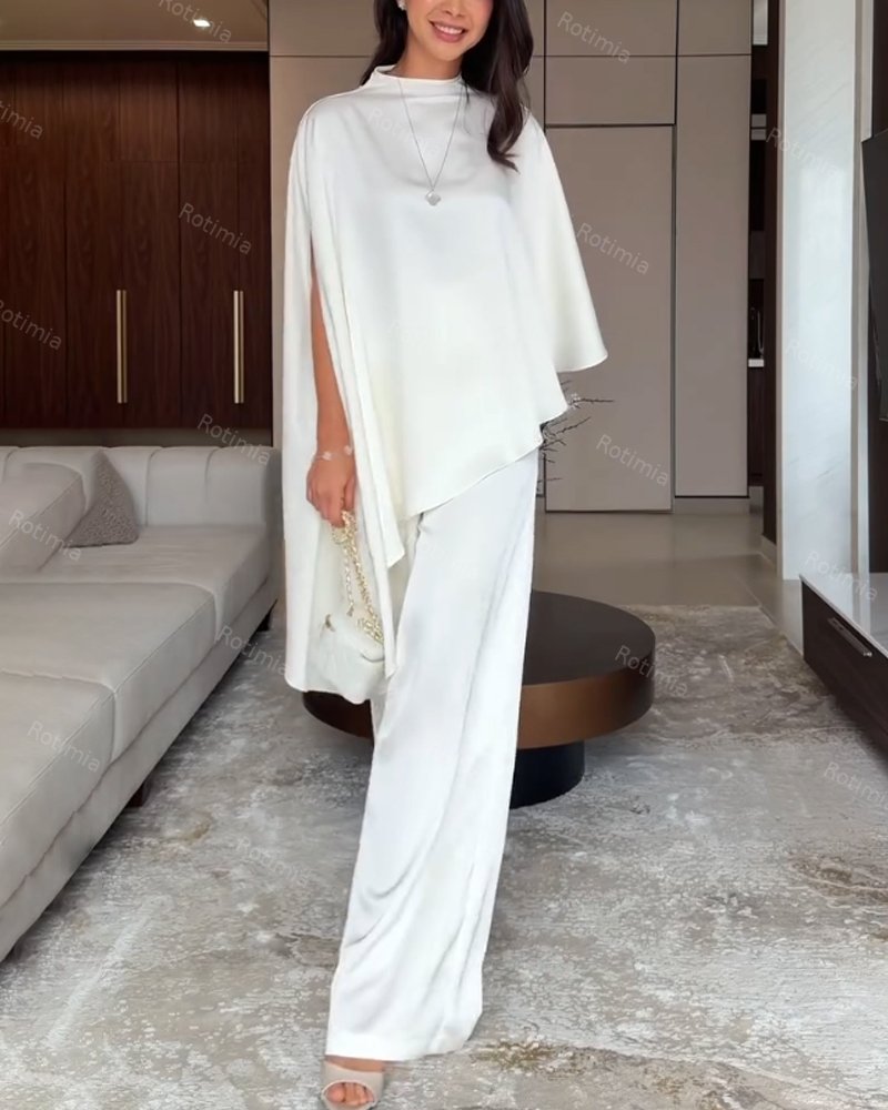 Celestine | Irregular Top & Pants Two-piece Set