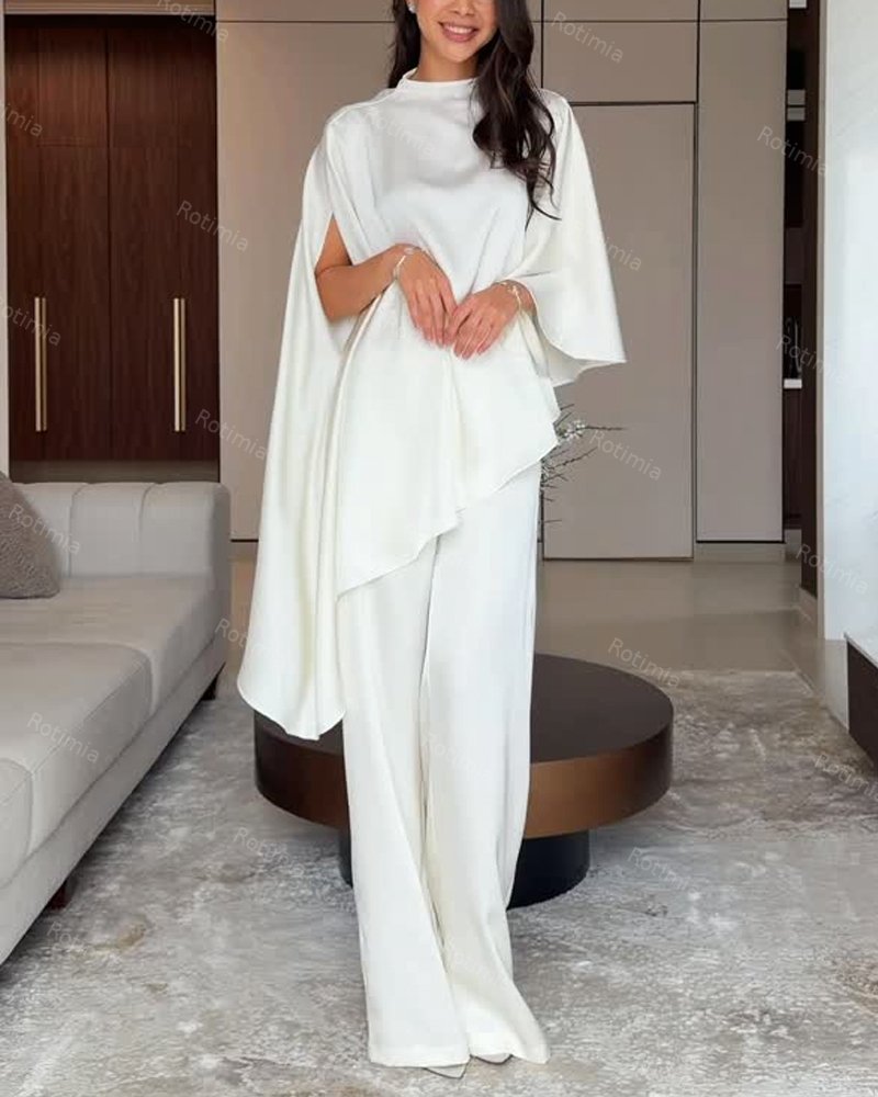 Celestine | Irregular Top & Pants Two-piece Set