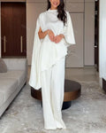 Celestine | Irregular Top & Pants Two-piece Set