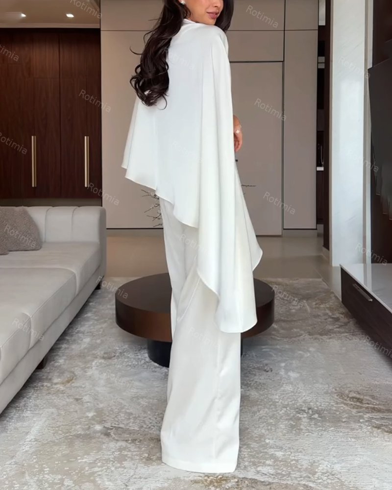 Celestine | Irregular Top & Pants Two-piece Set